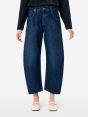 Jeans Aida Crop wide fit effetto vintage blue profondo