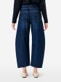Jeans Aida Crop wide fit effetto vintage blue profondo