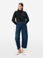 Jeans Aida Crop wide fit effetto vintage blue profondo