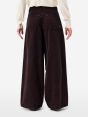 Pantalone Big Low loose fit in velluto bordeaux