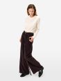 Pantalone Big Low loose fit in velluto bordeaux