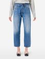 Bella mid rise mom fit cropped leg mid tone natural vintage