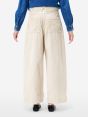 Dora high rise barrel leg garment dyed with dirt effects and paint marks