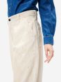 Dora high rise barrel leg garment dyed with dirt effects and paint marks