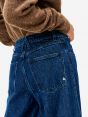 Navy blue wide-fit Anna jeans