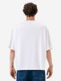 OVER PRINTED T-SHIRT WHITE DISTRESSED WASH