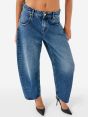 AIDA CROP SUPER FITTED LOW WAIST CROPPED CURVE LEG STONE WASH BRUSHED