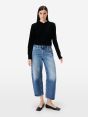 Aida crop super fitted low waist cropped curve leg mid tone natural vintage