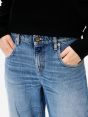 Aida crop super fitted low waist cropped curve leg mid tone natural vintage