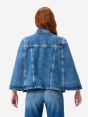 Giubbino poncho Candy in denim