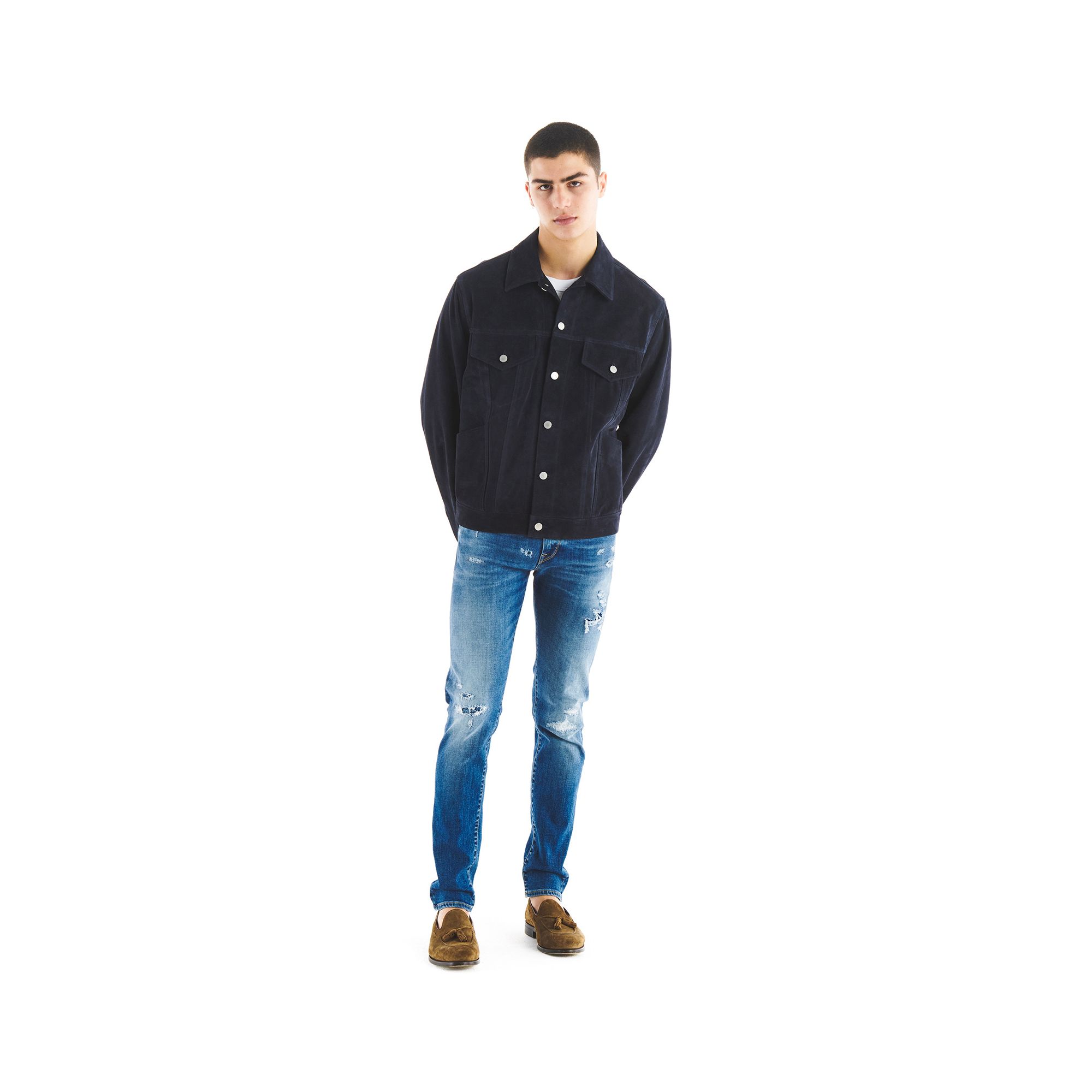 SUEDE TRUCKER JACKET