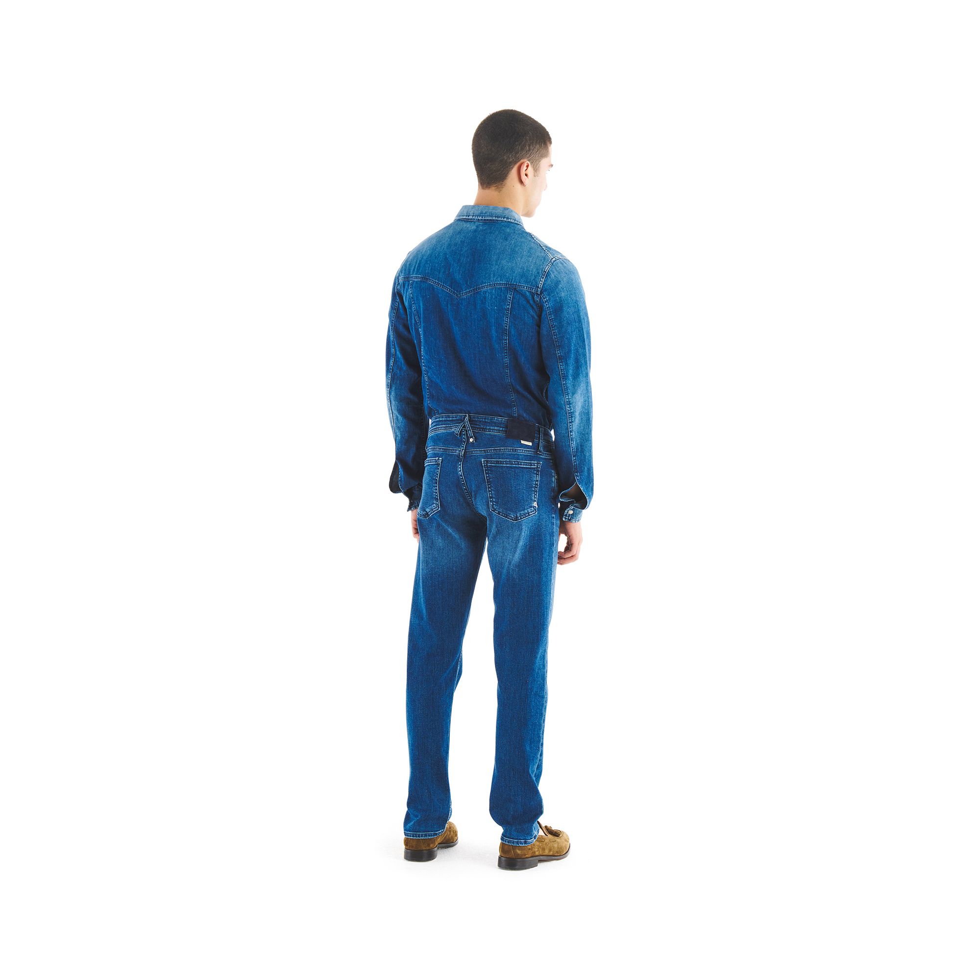 TOP-025 STRETCH REGULAR STRAIGHT LASER&OZONE FINISH