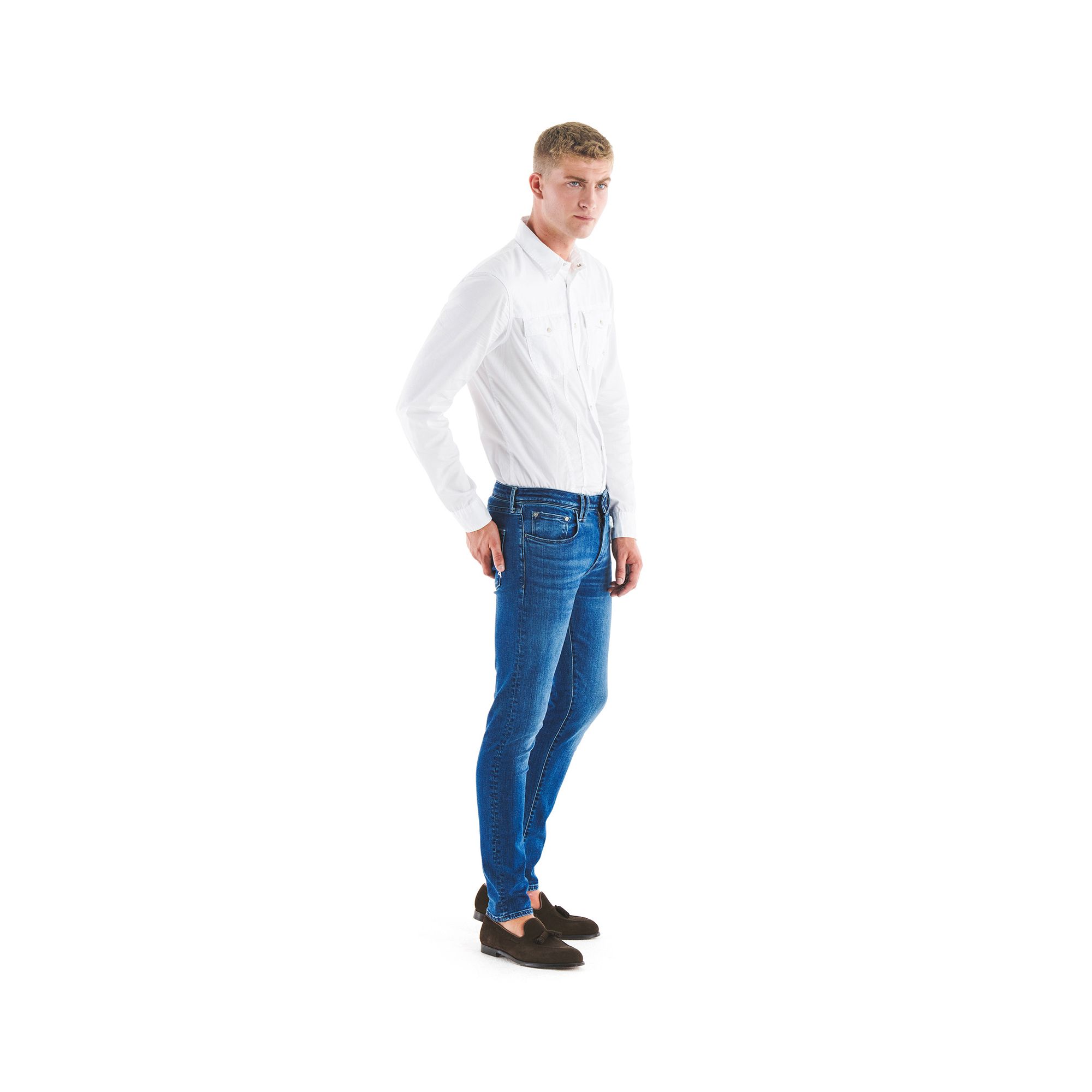 TOUCH STRETCH SKINNY LASER&OZONE FINISH