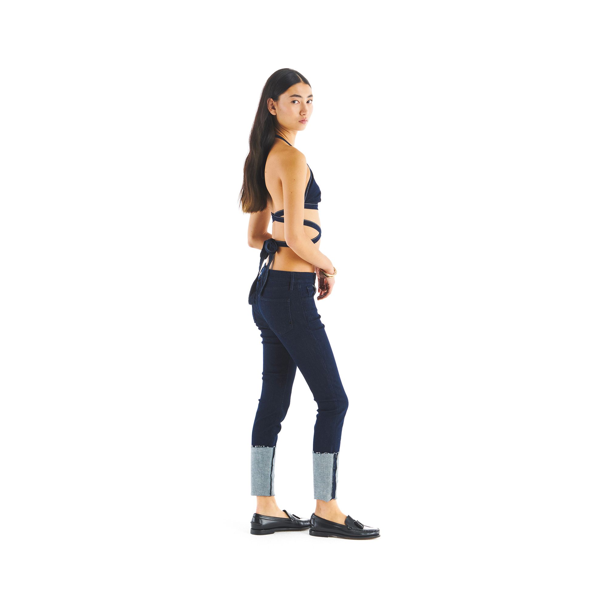 REGGY ADJUSTABLE CROP TOP RINSE WASH