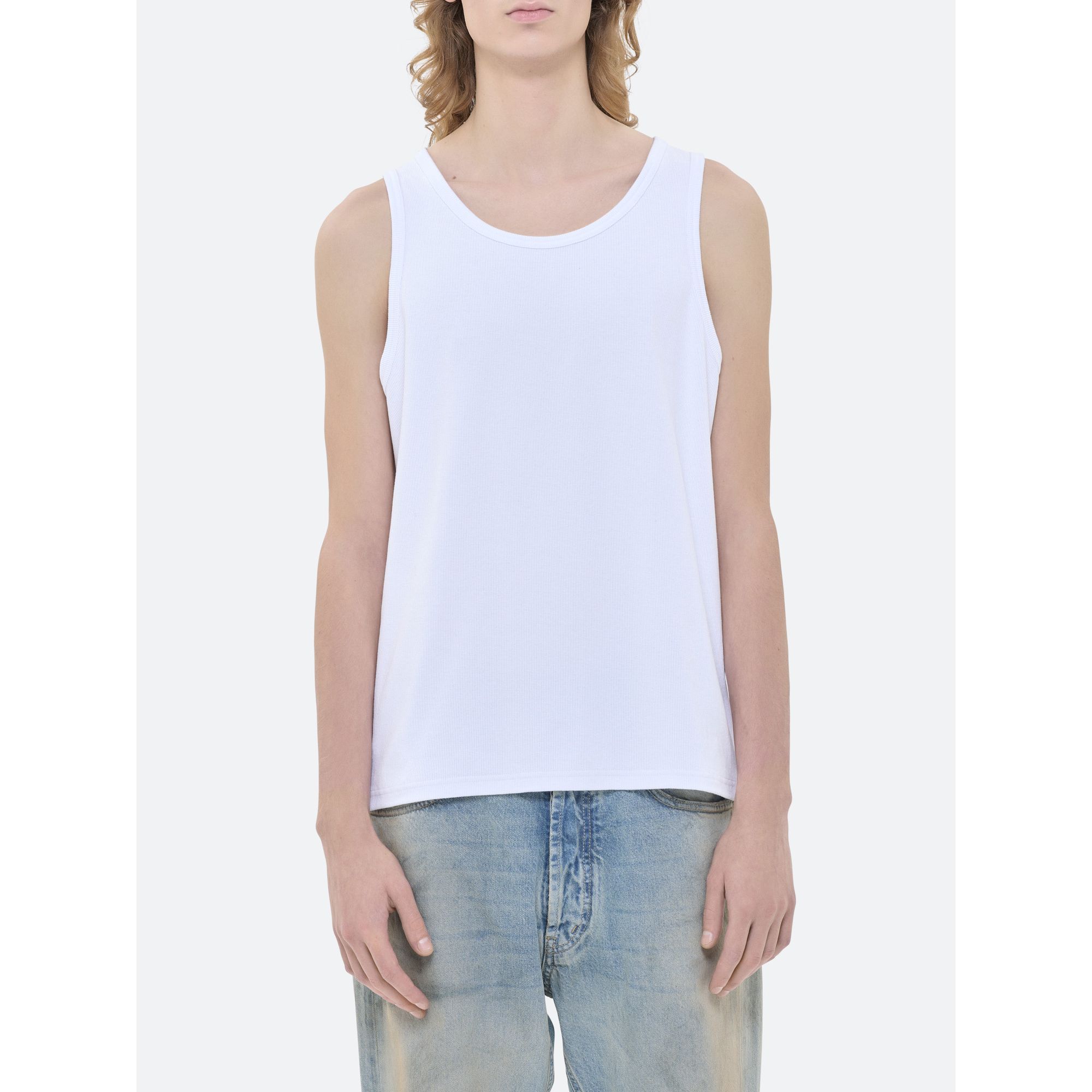 TANK ROUND NECK SLEEVELESS RINSE WASH