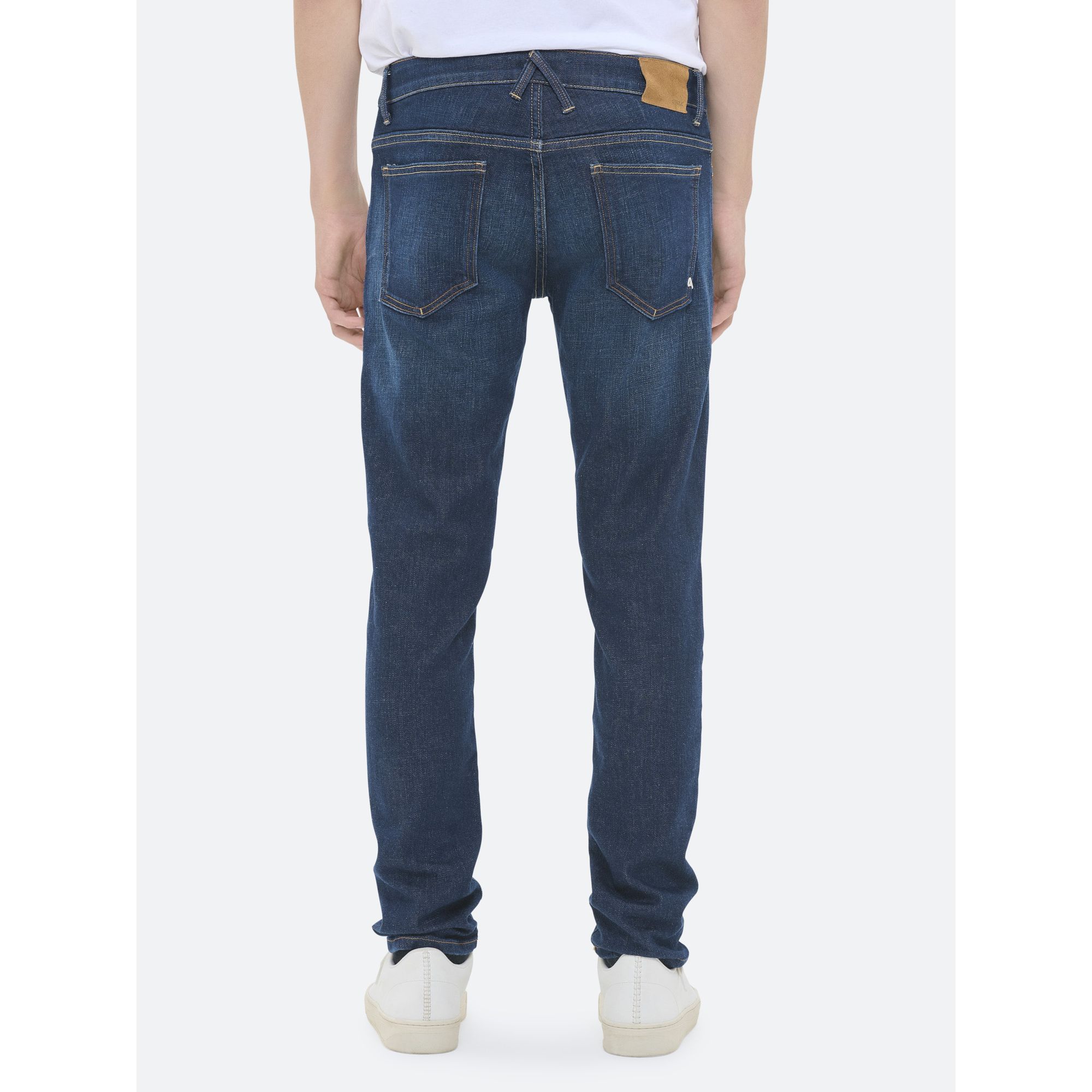 BONE COMFORT SKINNY DARK RINSE BRUSHED