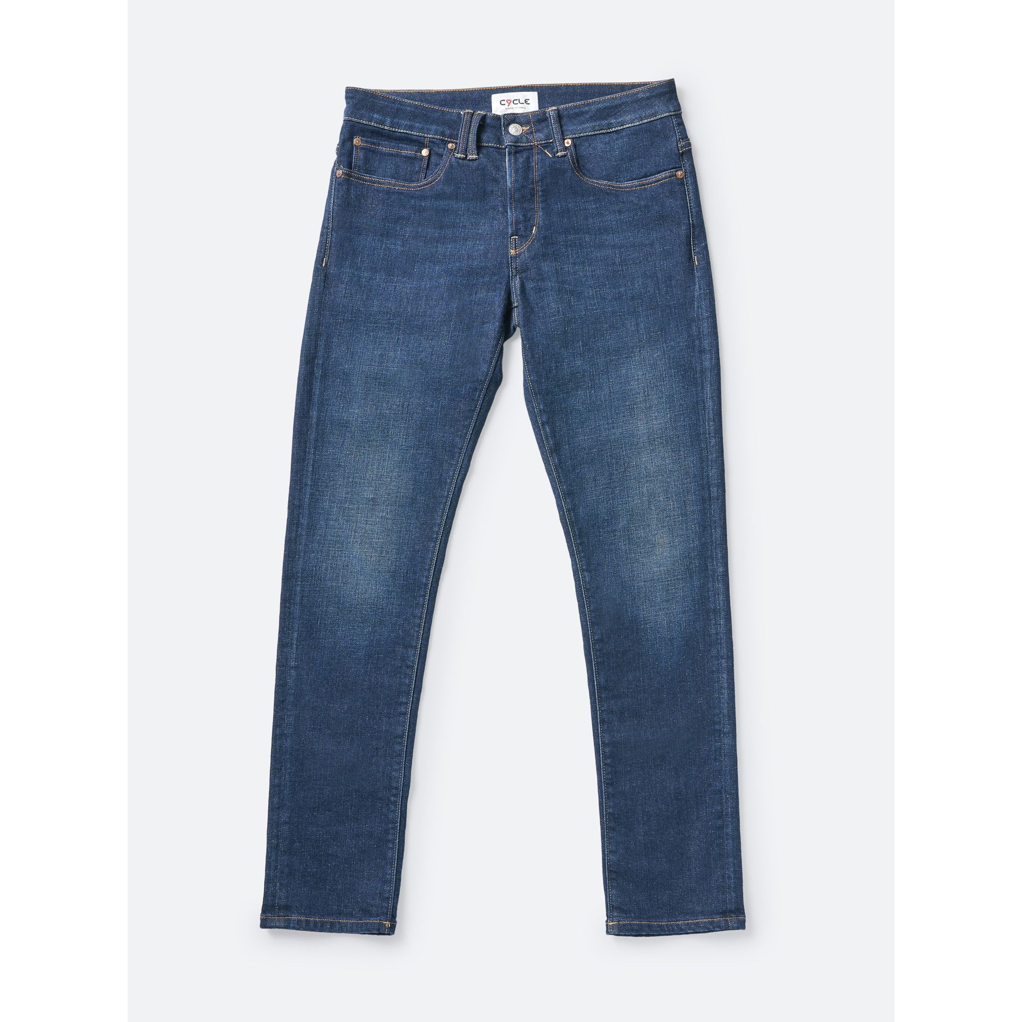 BONE COMFORT SKINNY DARK RINSE BRUSHED