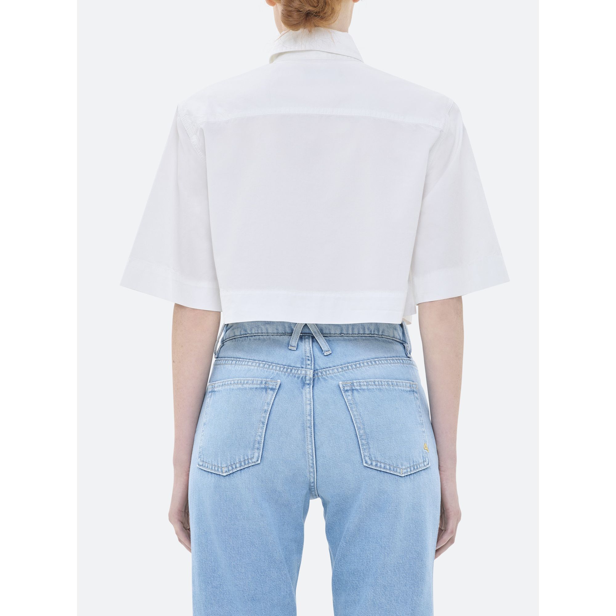 Jane cropped cotton shirt