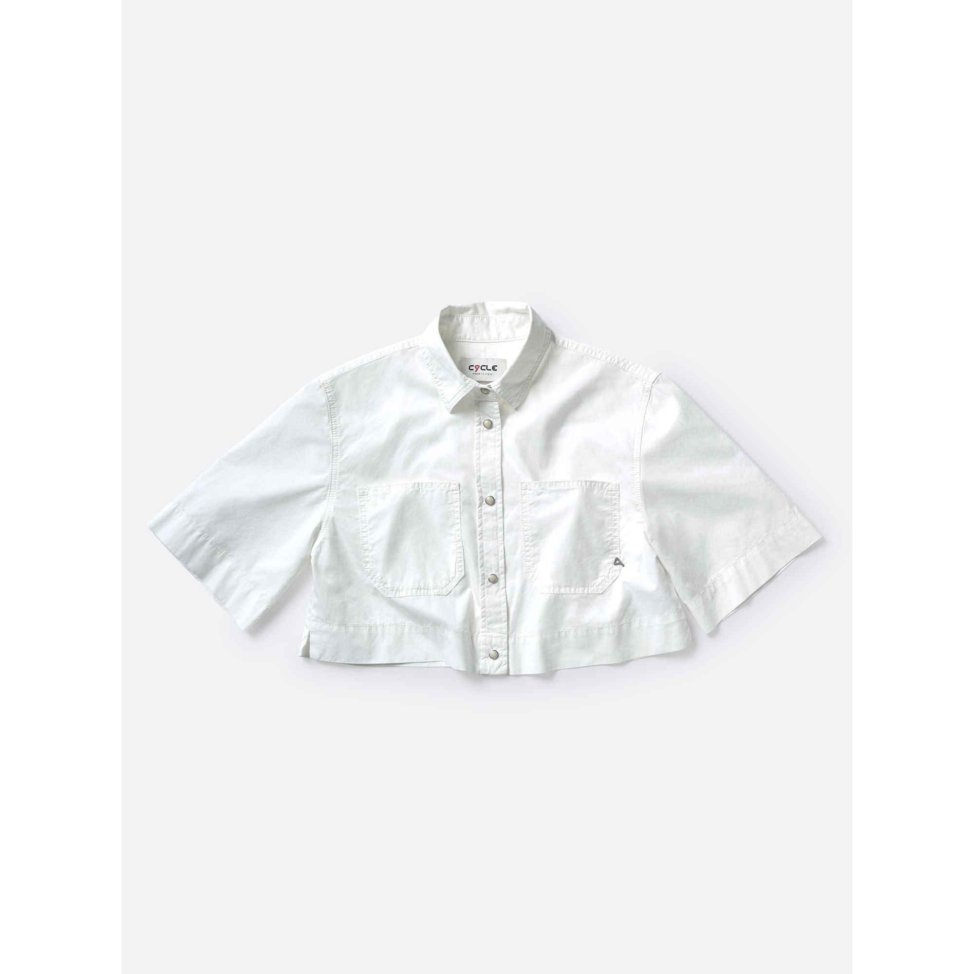 Jane cropped cotton shirt