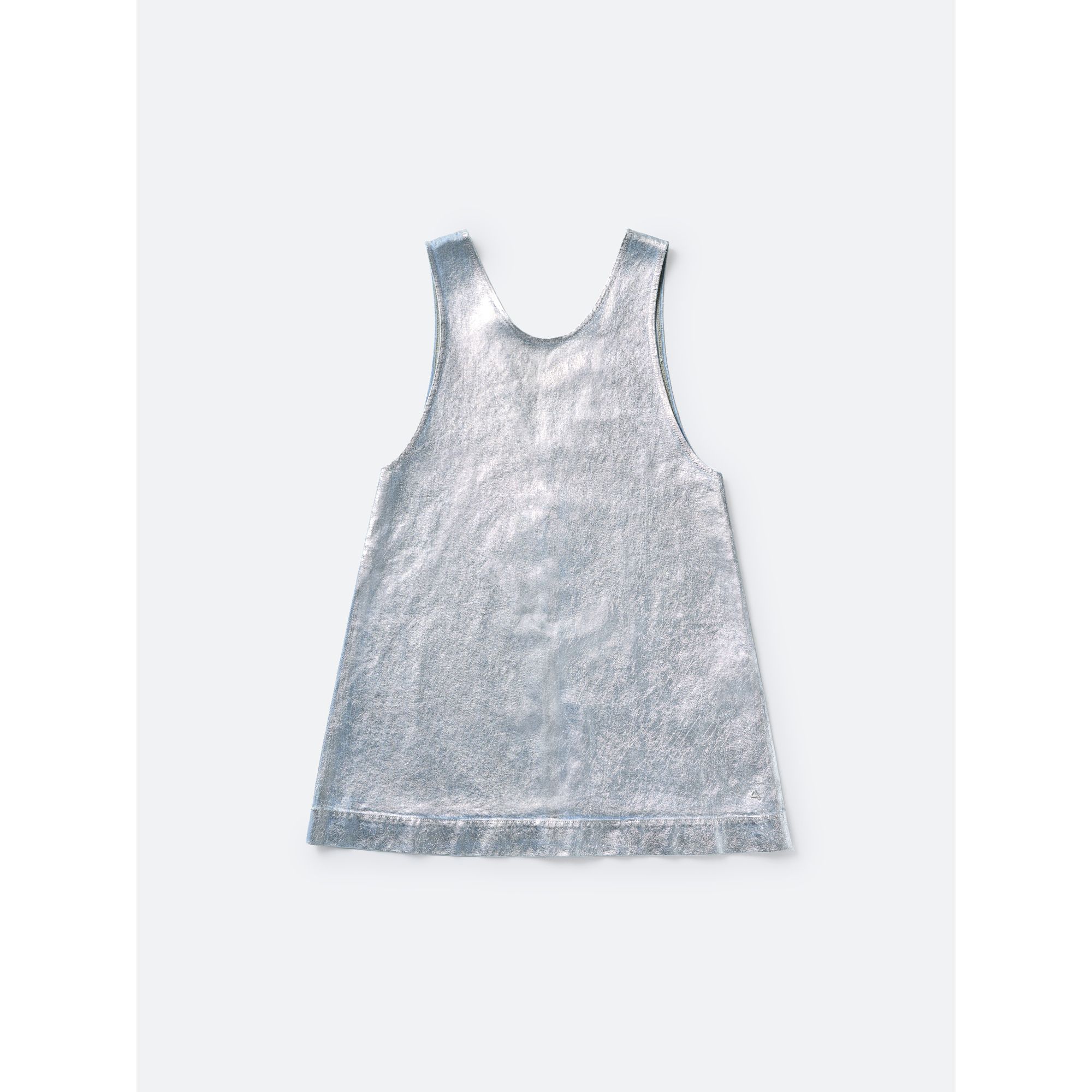 IRIS SLEEVELESS DRESS SILVER COATING