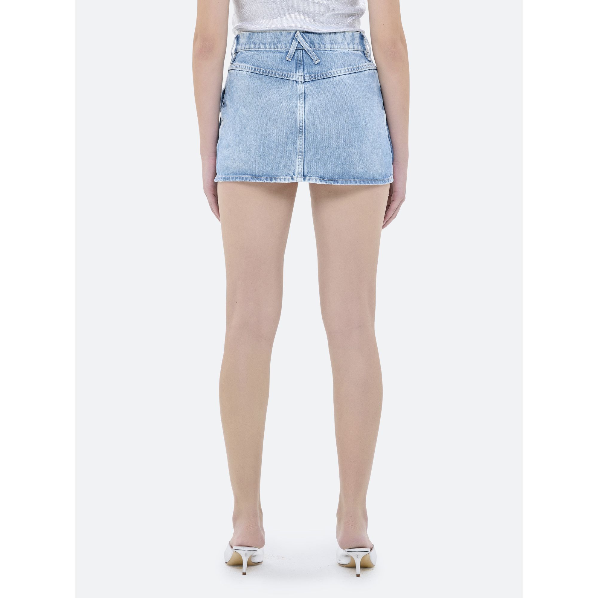 Mimì denim cargo mini skirt