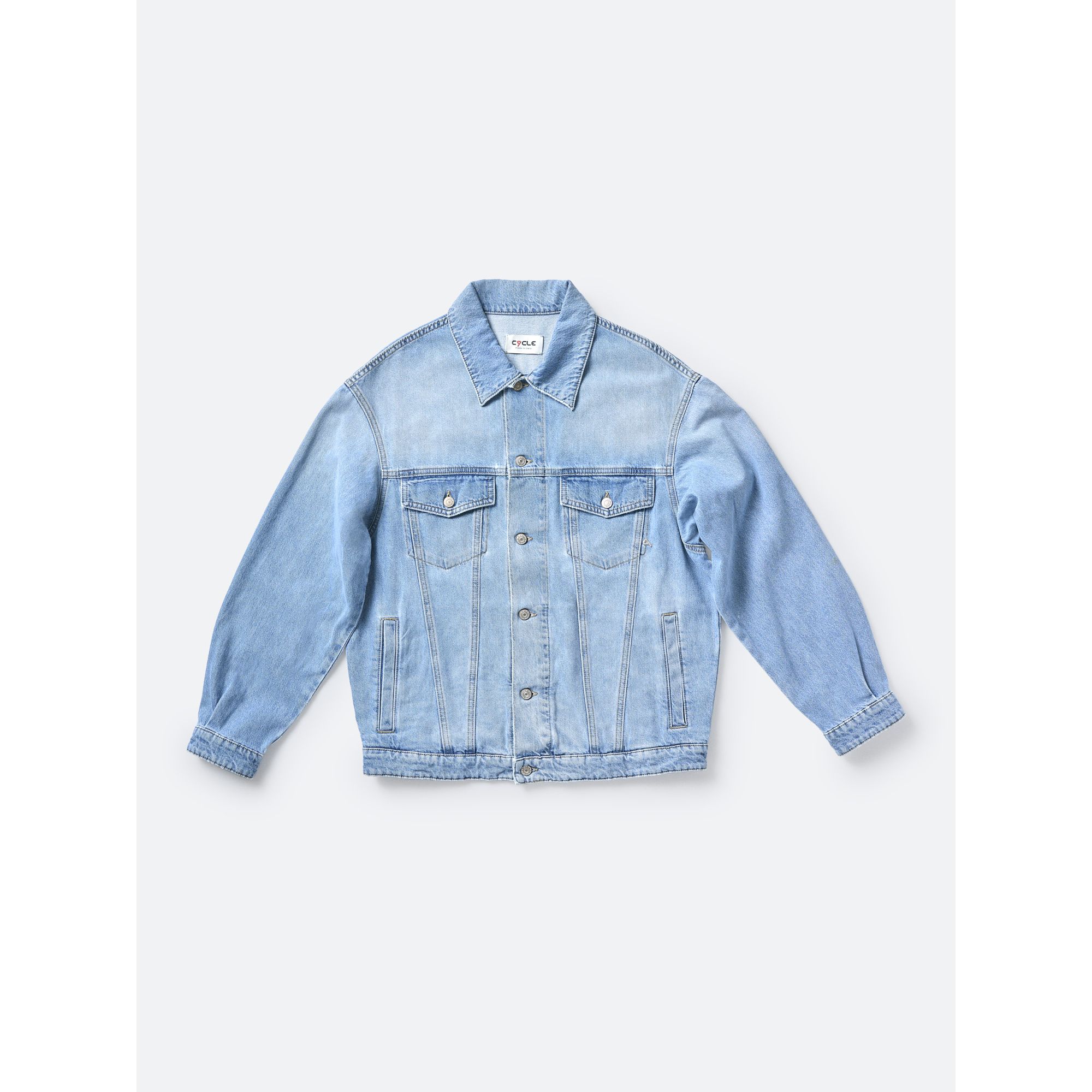 LOGAN TRUCKER OVER JACKET BLEACHED DESTROYED