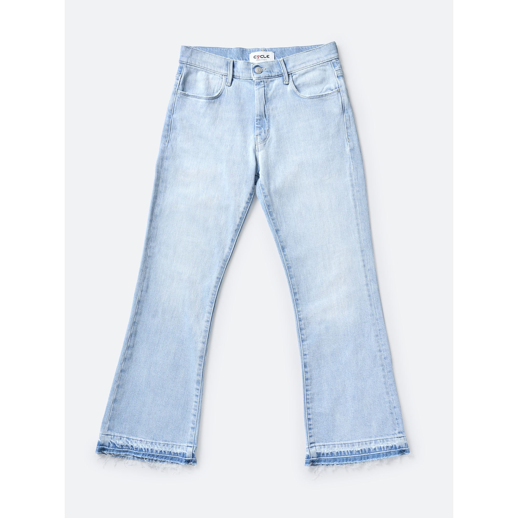 KATE NEW SLIM CROP BOOTCUT SUPER BLEACHED FRAYED EDGE