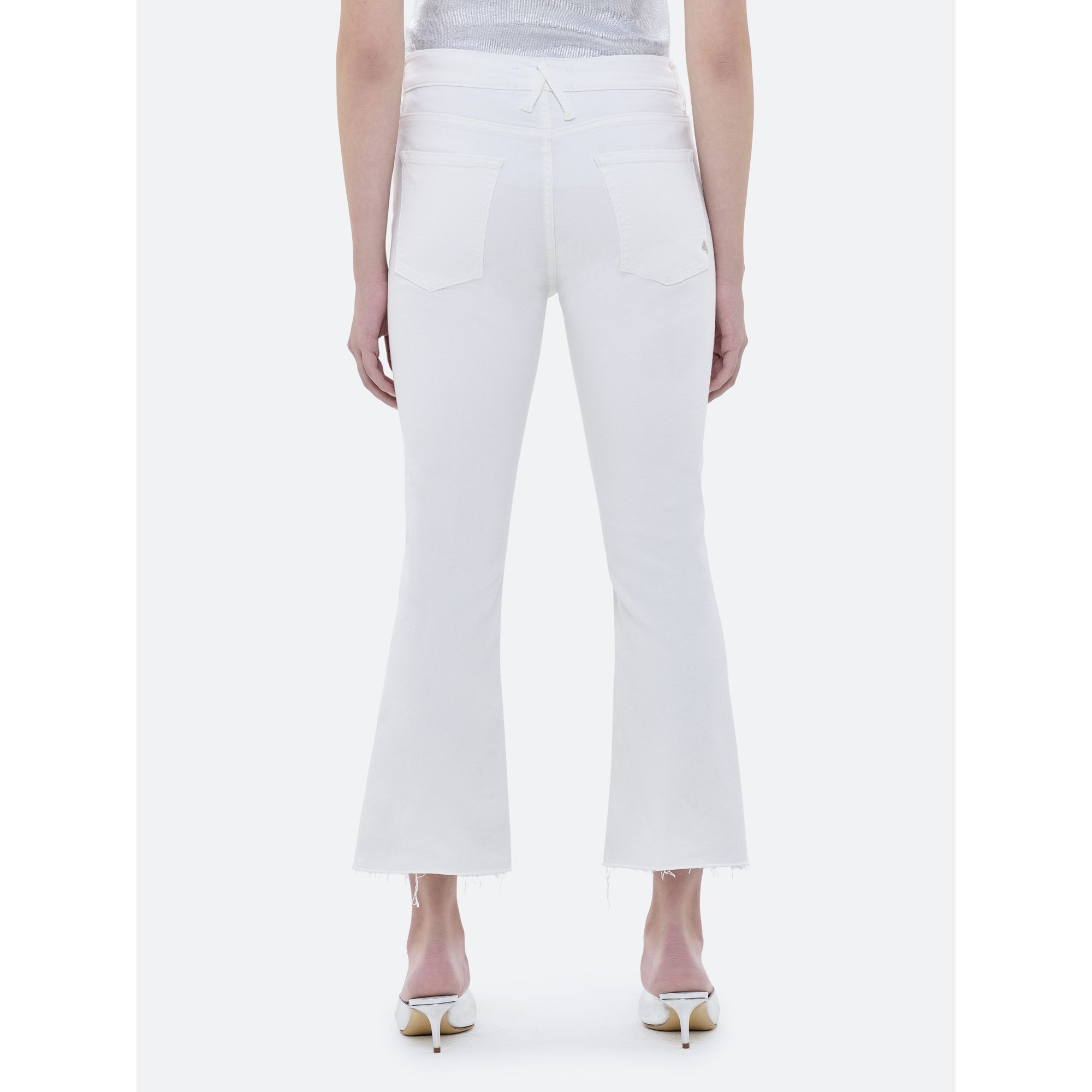 KATE NEW SLIM CROP BOOTCUT RINSE WASH ROW EDGE