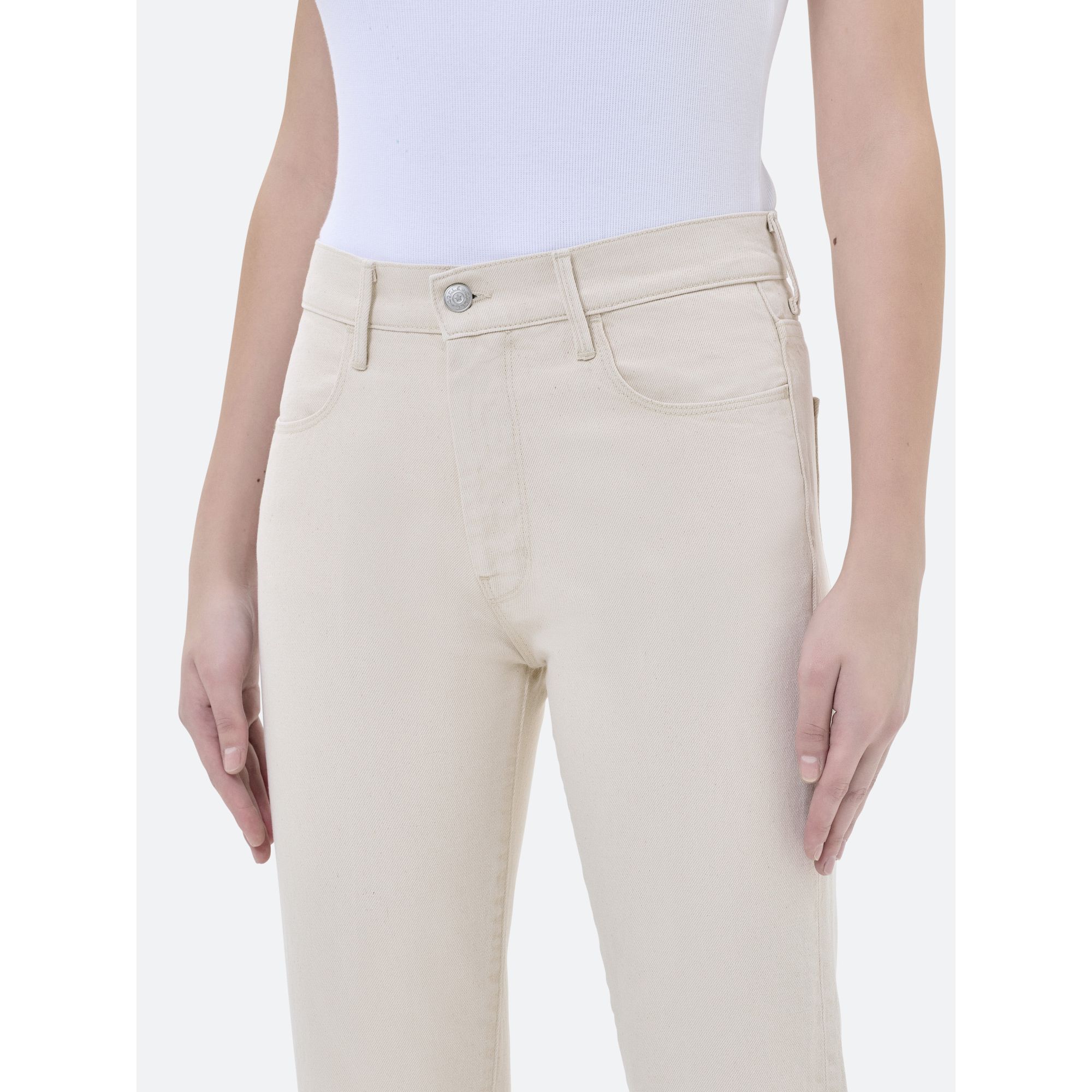 KATE NEW SLIM CROP BOOTCUT TURN UP RINSE WASH