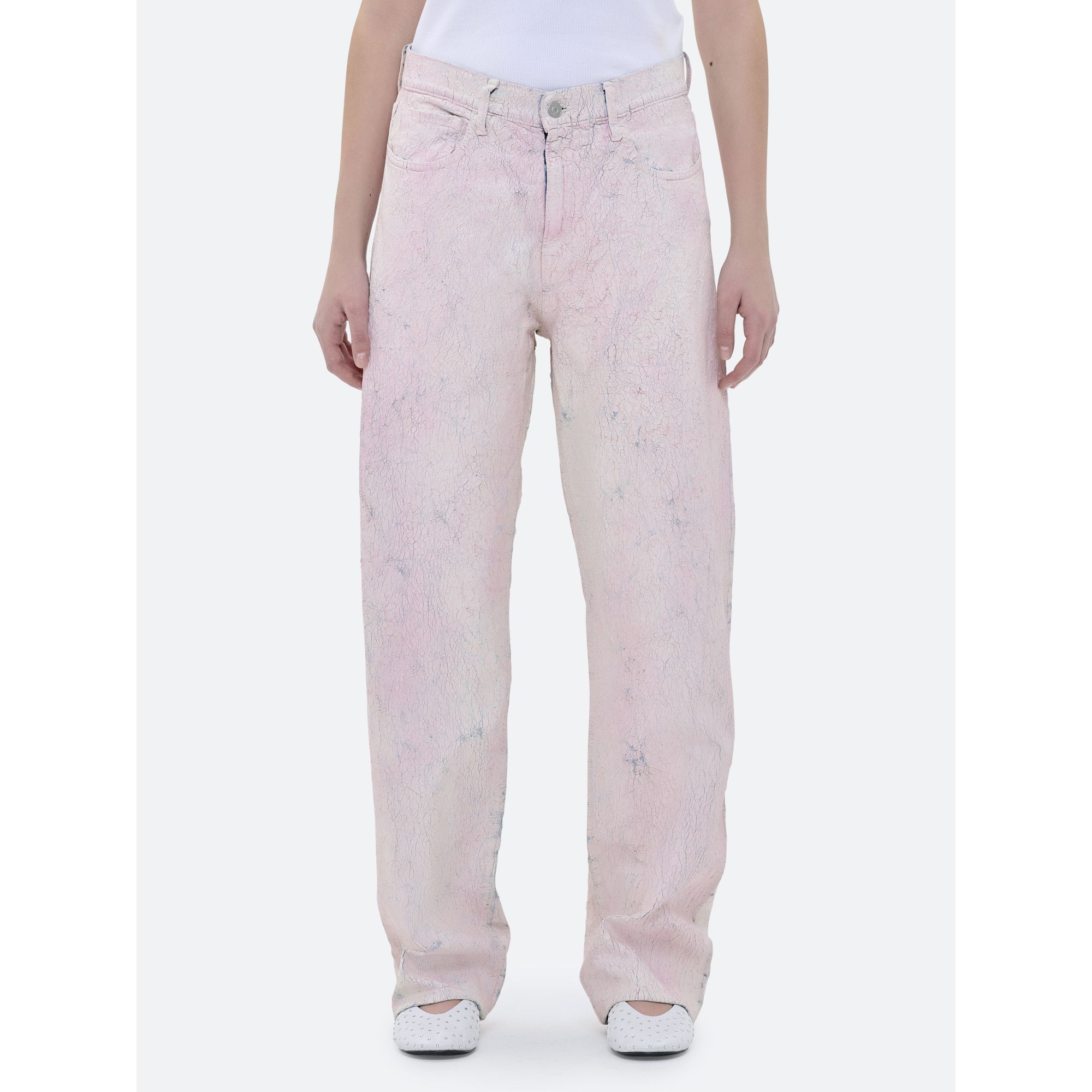 MILA LOW RISE '90s HANDMADE PINK CHALK PASTE