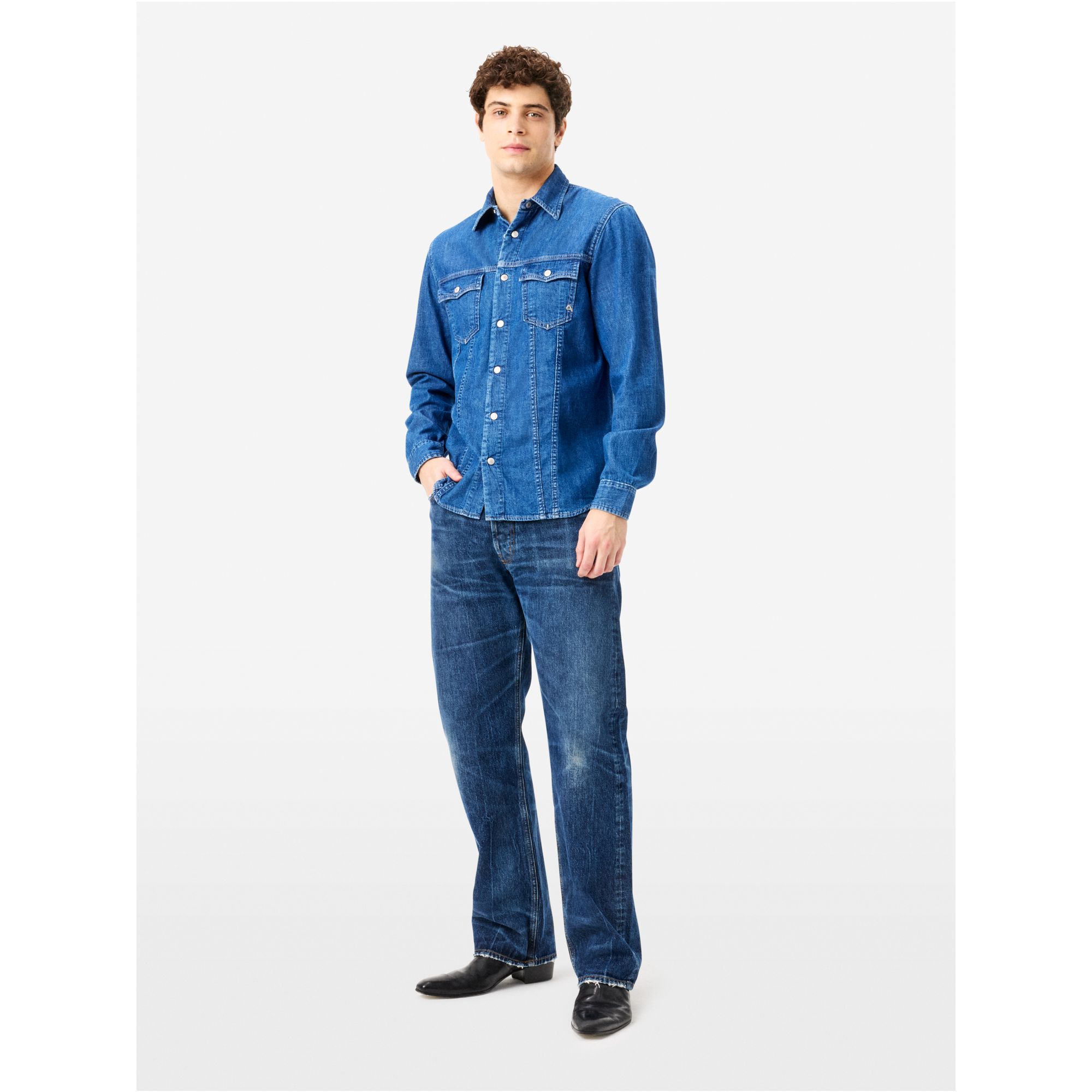 James denim overshirt