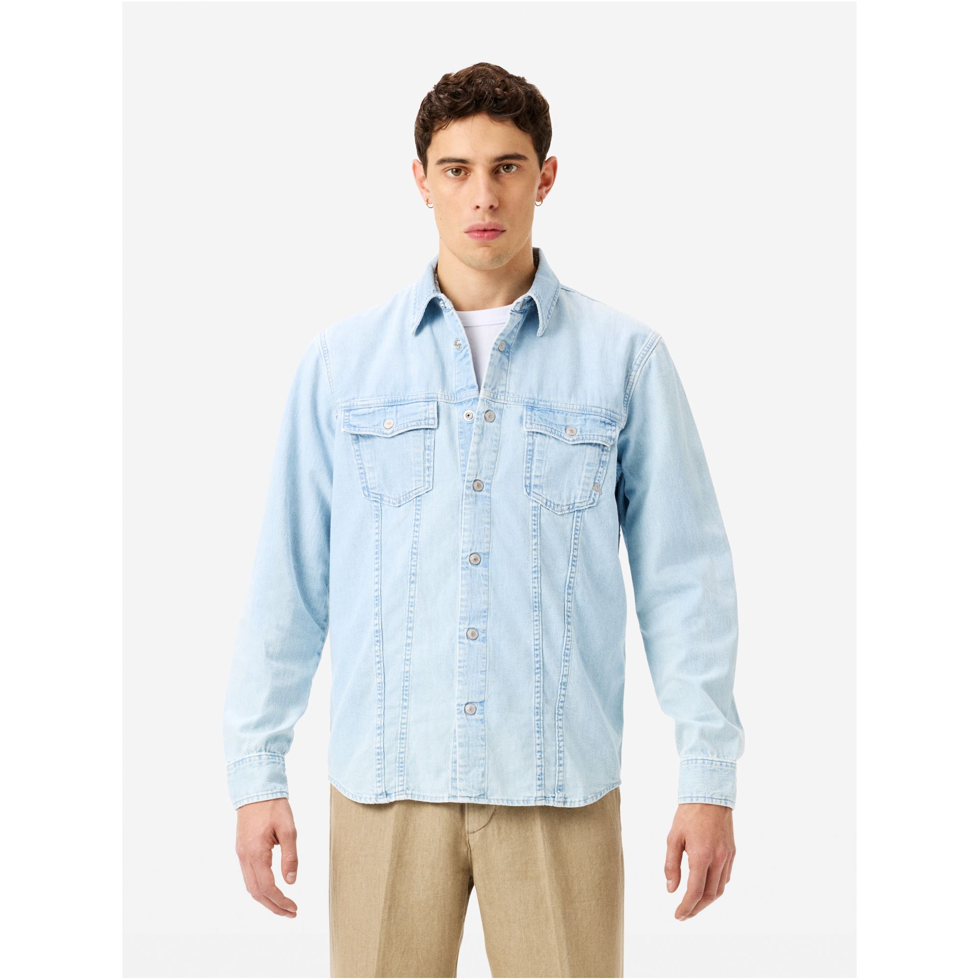 James regular icon shirt light bleach