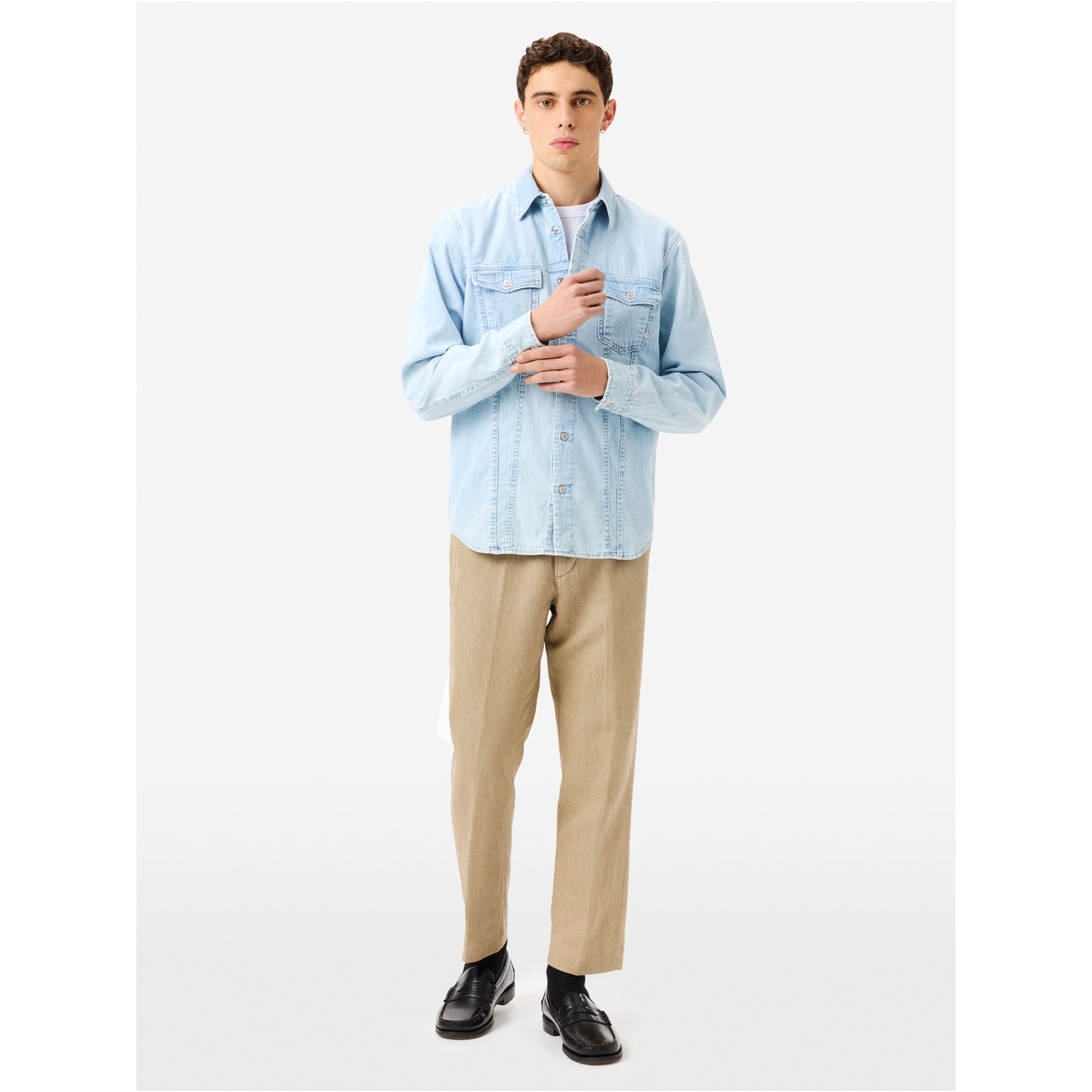 James denim overshirt