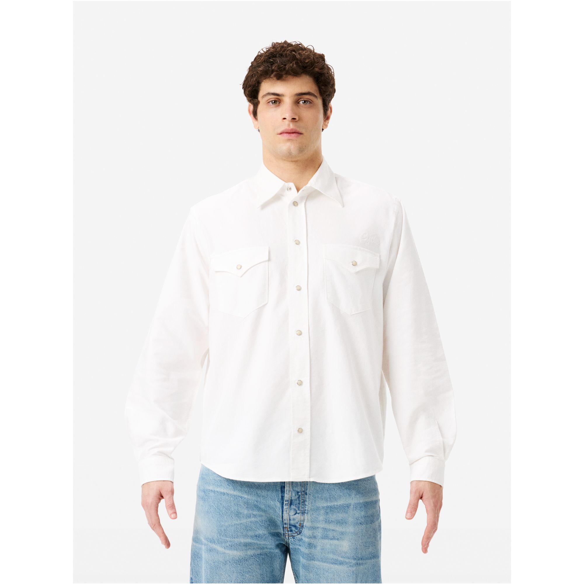 Rayan embroidery shirt rinse wash