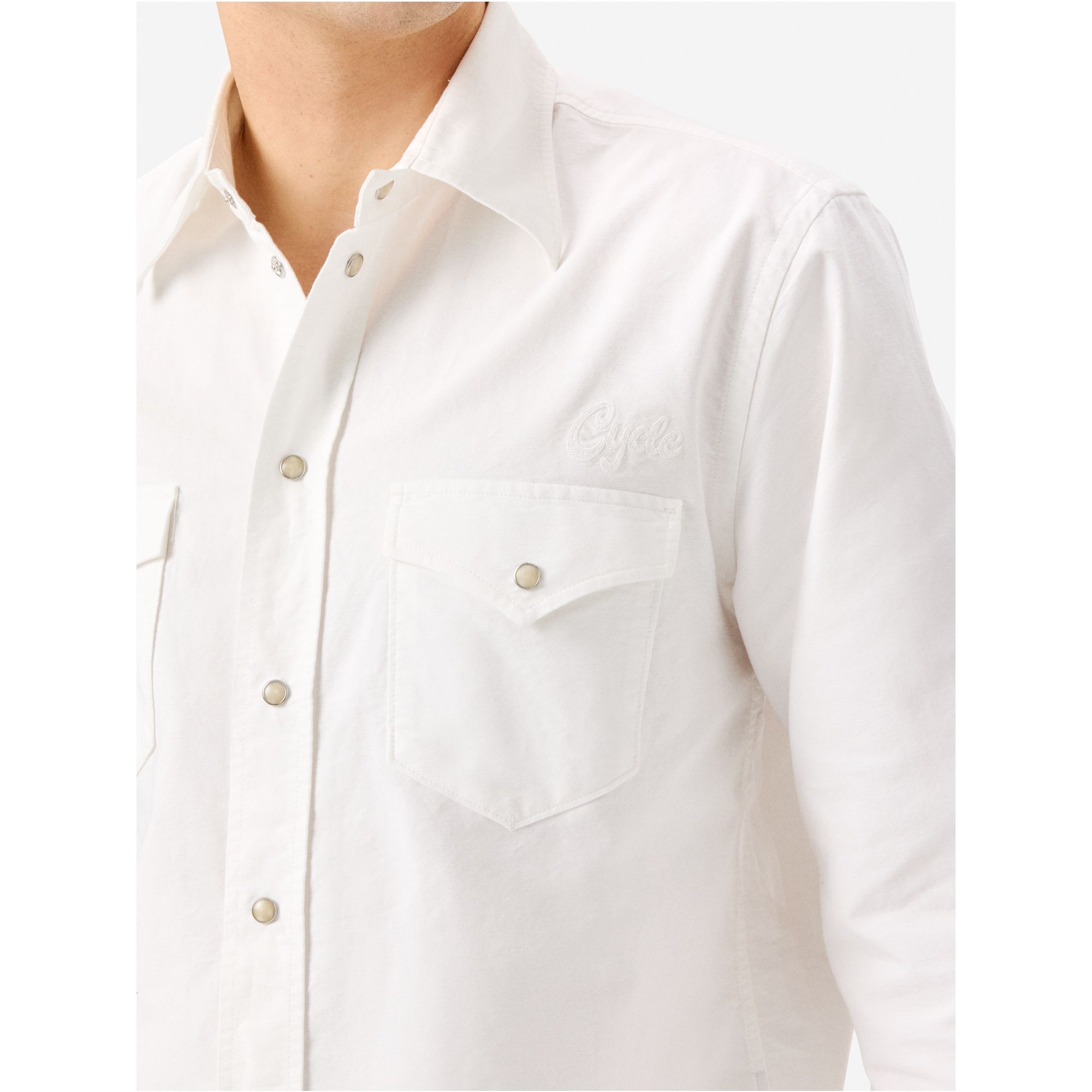 Camicia Rayan in cotone Oxford con logo ricamato