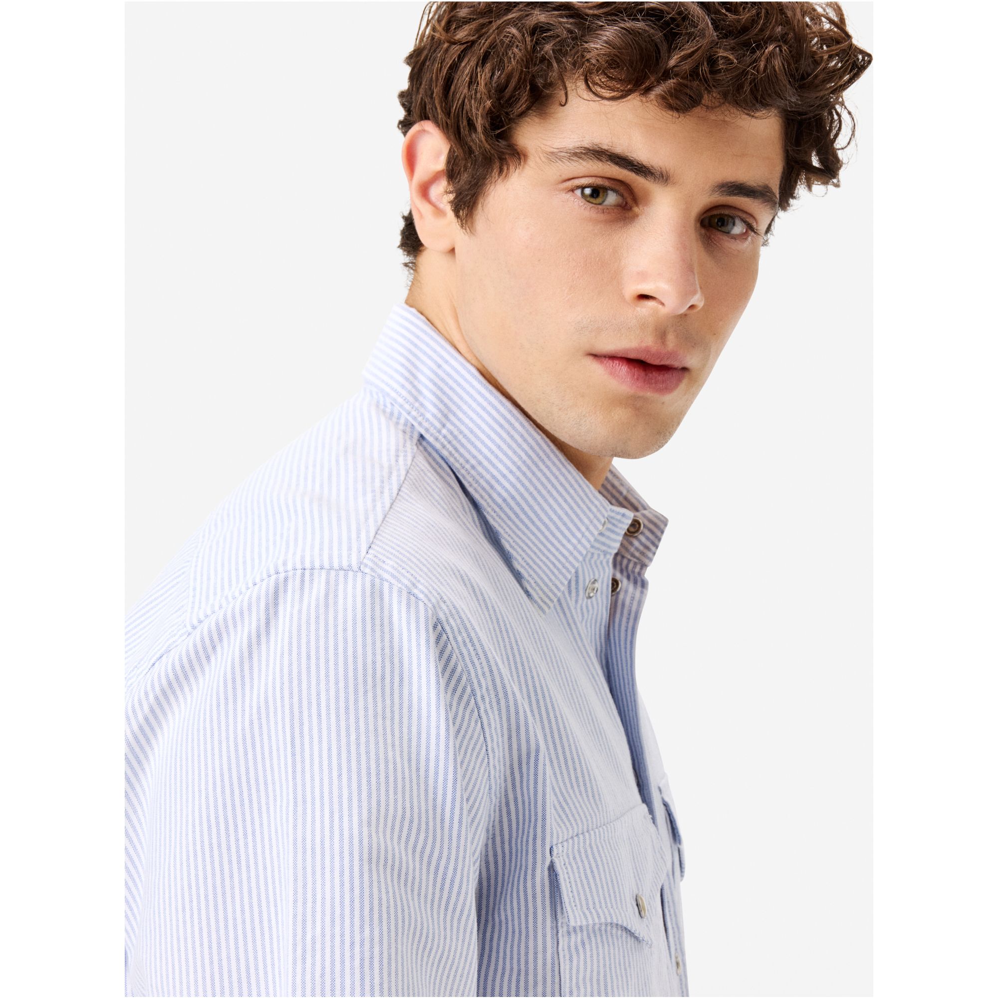 Rayan shirt in striped Oxford cotton