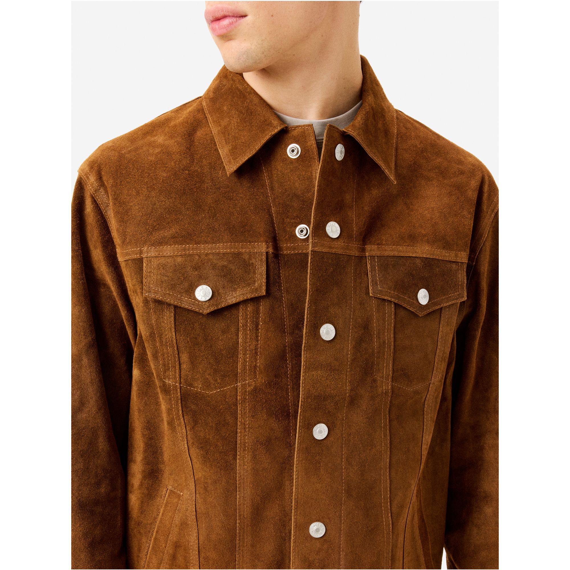 James suede overshirt