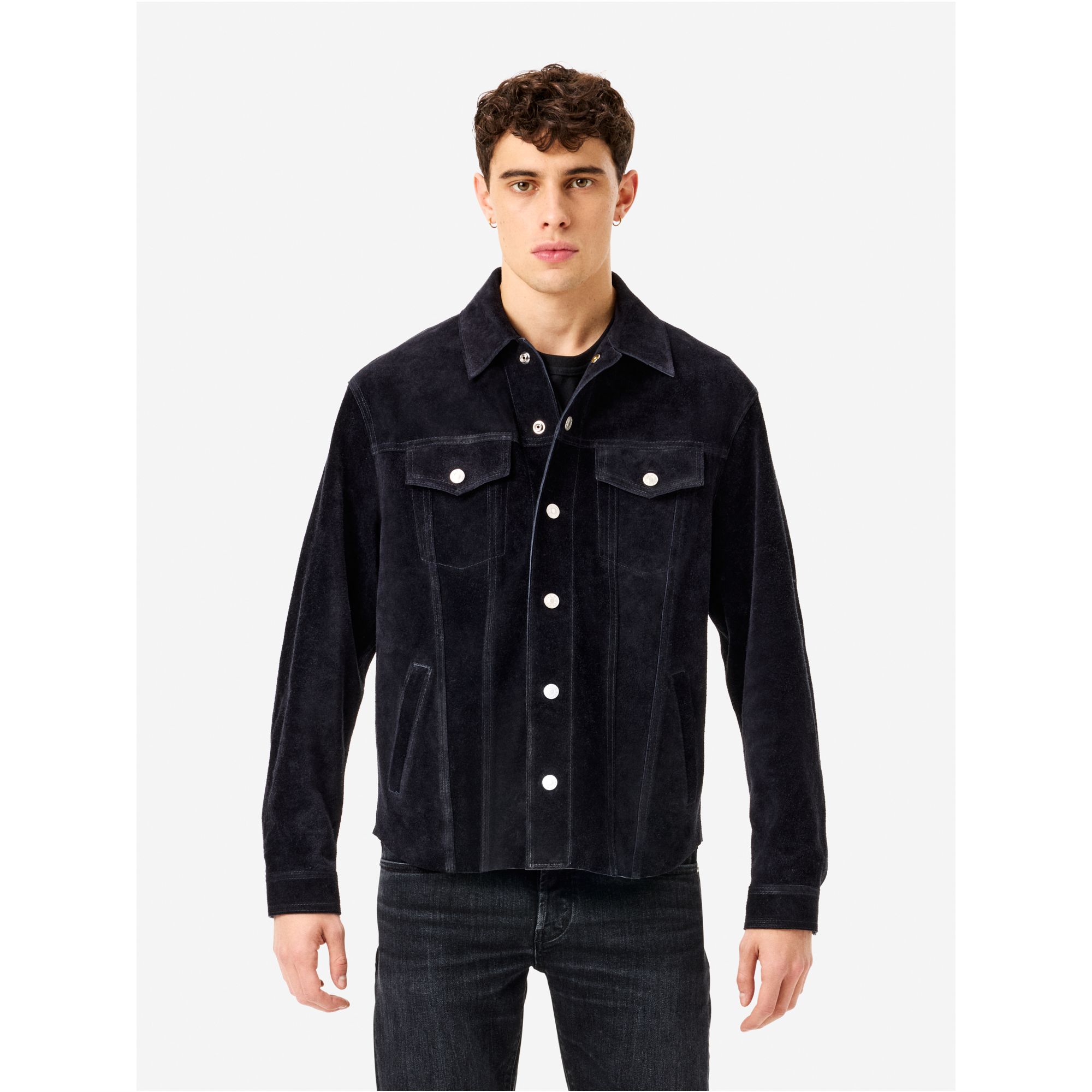 James suede overshirt