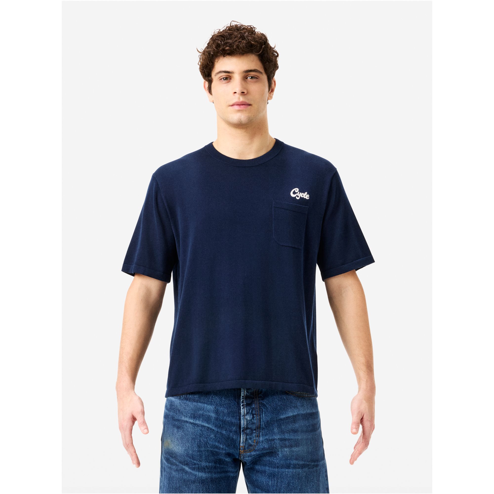 Boxy Pocket T-shirt with logo and breast pocket