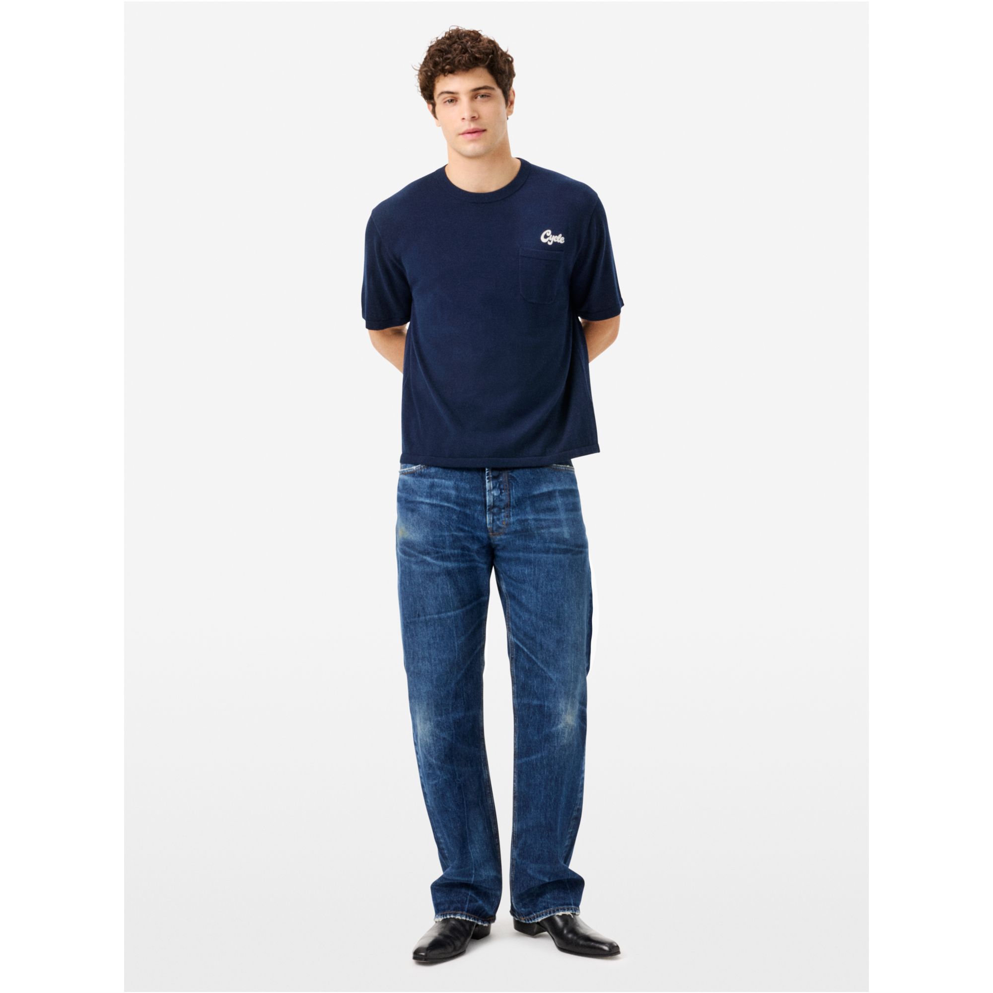 Boxy Pocket T-shirt with logo and breast pocket