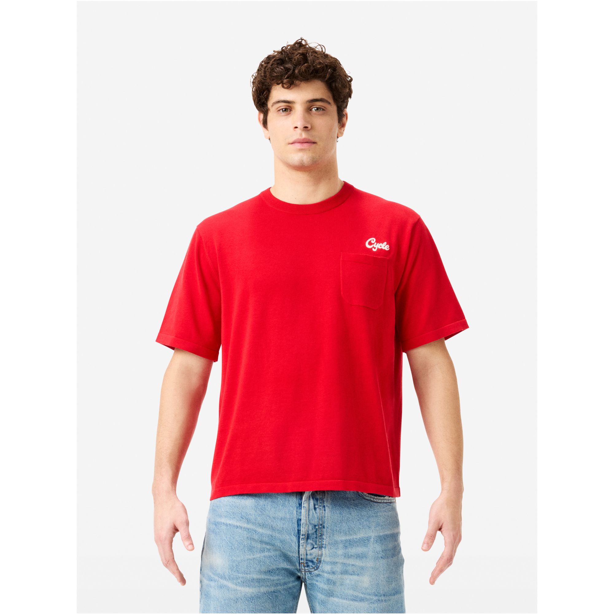 Boxy Pocket T-shirt with logo and breast pocket