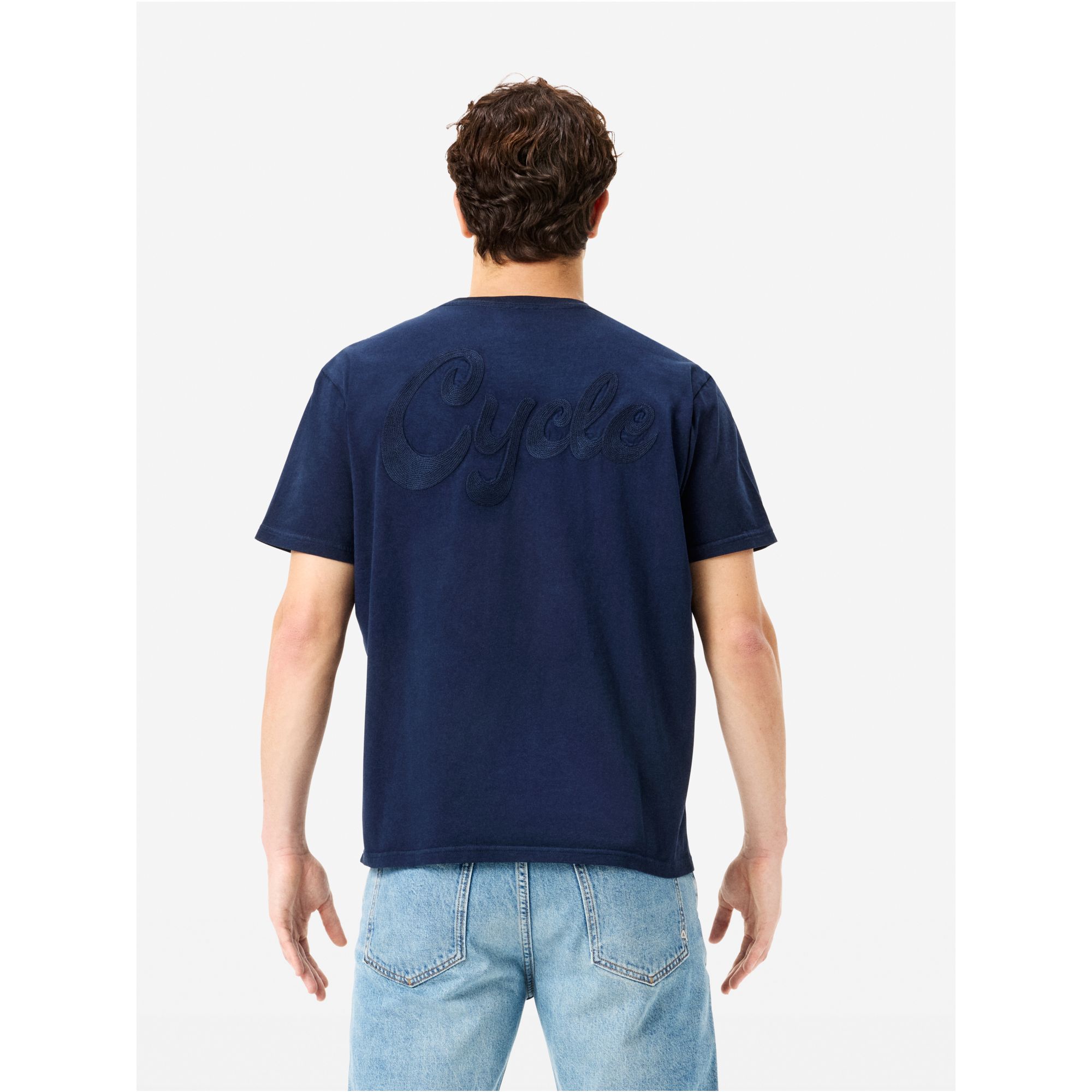 Over T-shirt with logo on the back