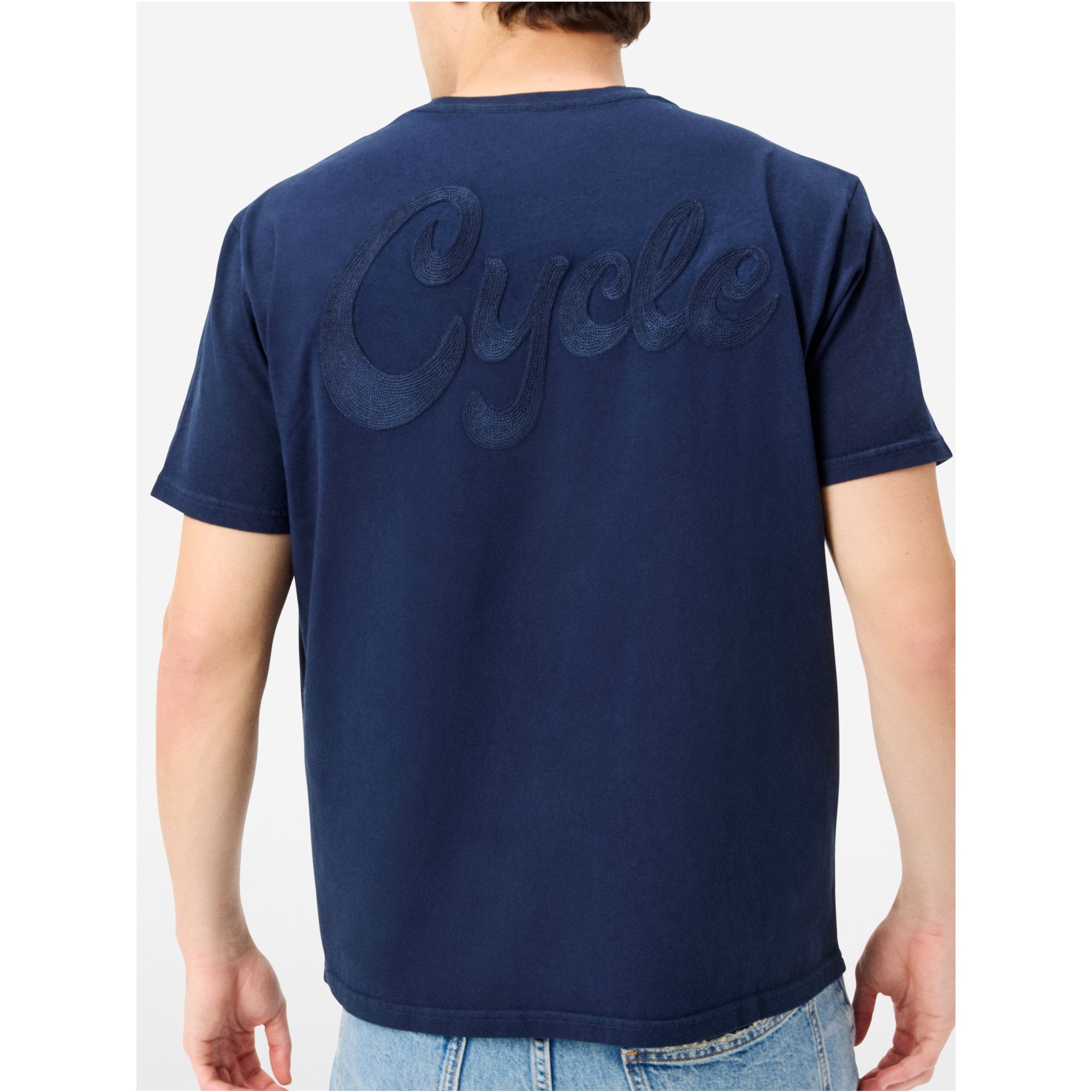 Over T-shirt with logo on the back