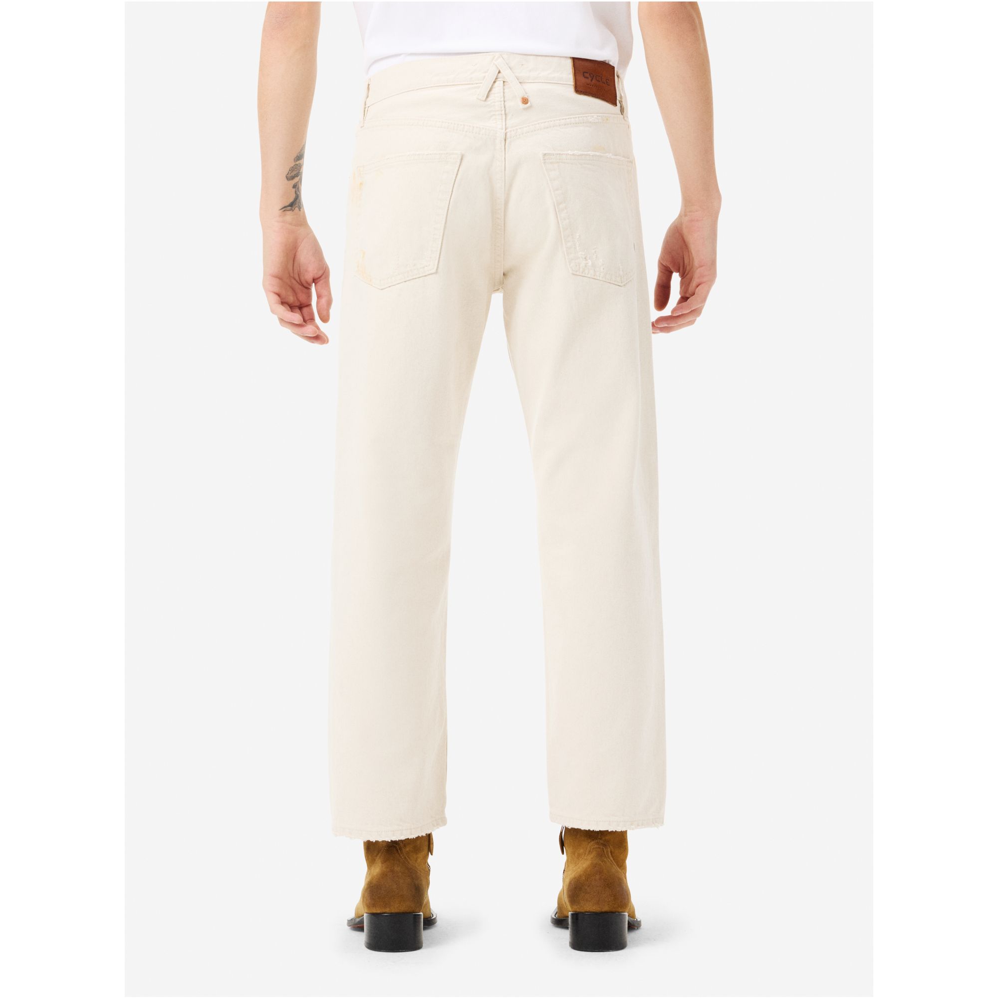 Legend regular 90's fit straight ankle leg used damaged faded garment dyed