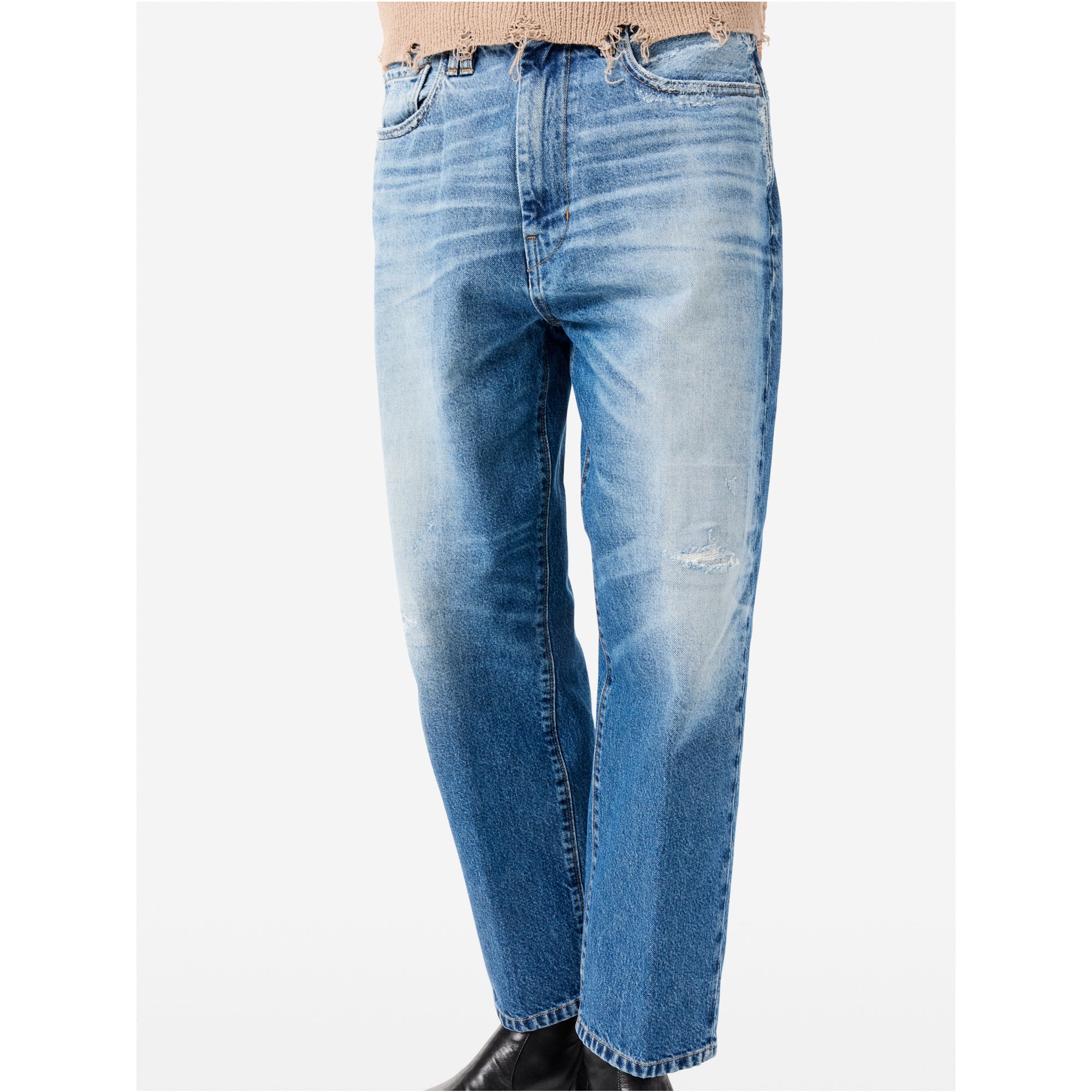 Jumbo baggy fit cut and break medium tone