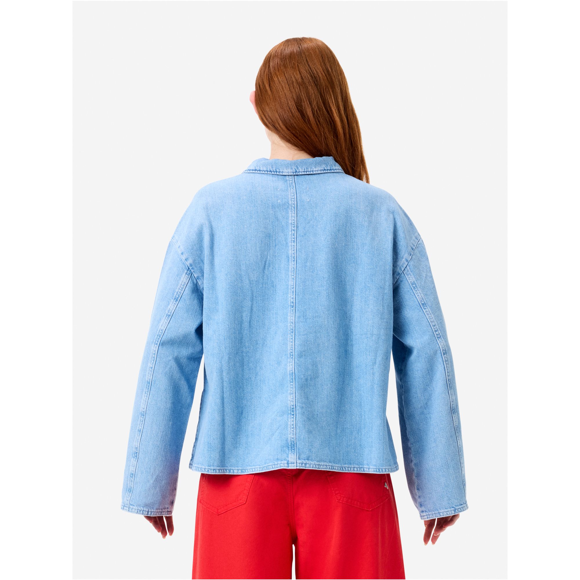 Giselle denim jumper with breast pocket
