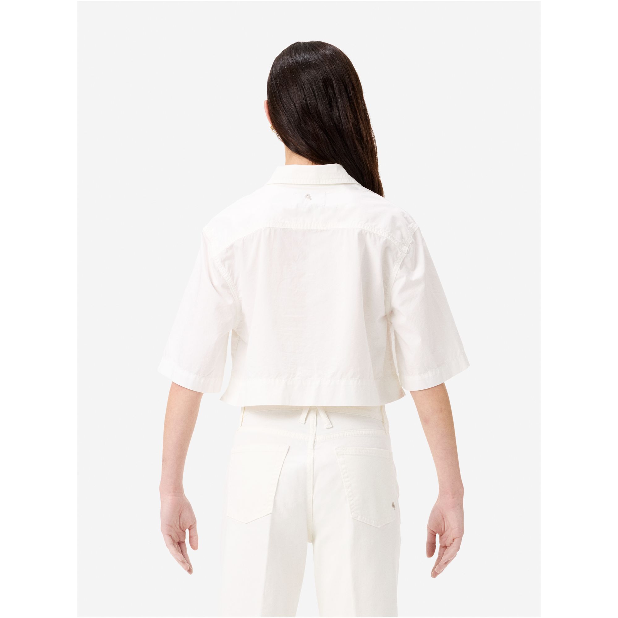 Jessie cropped cotton shirt