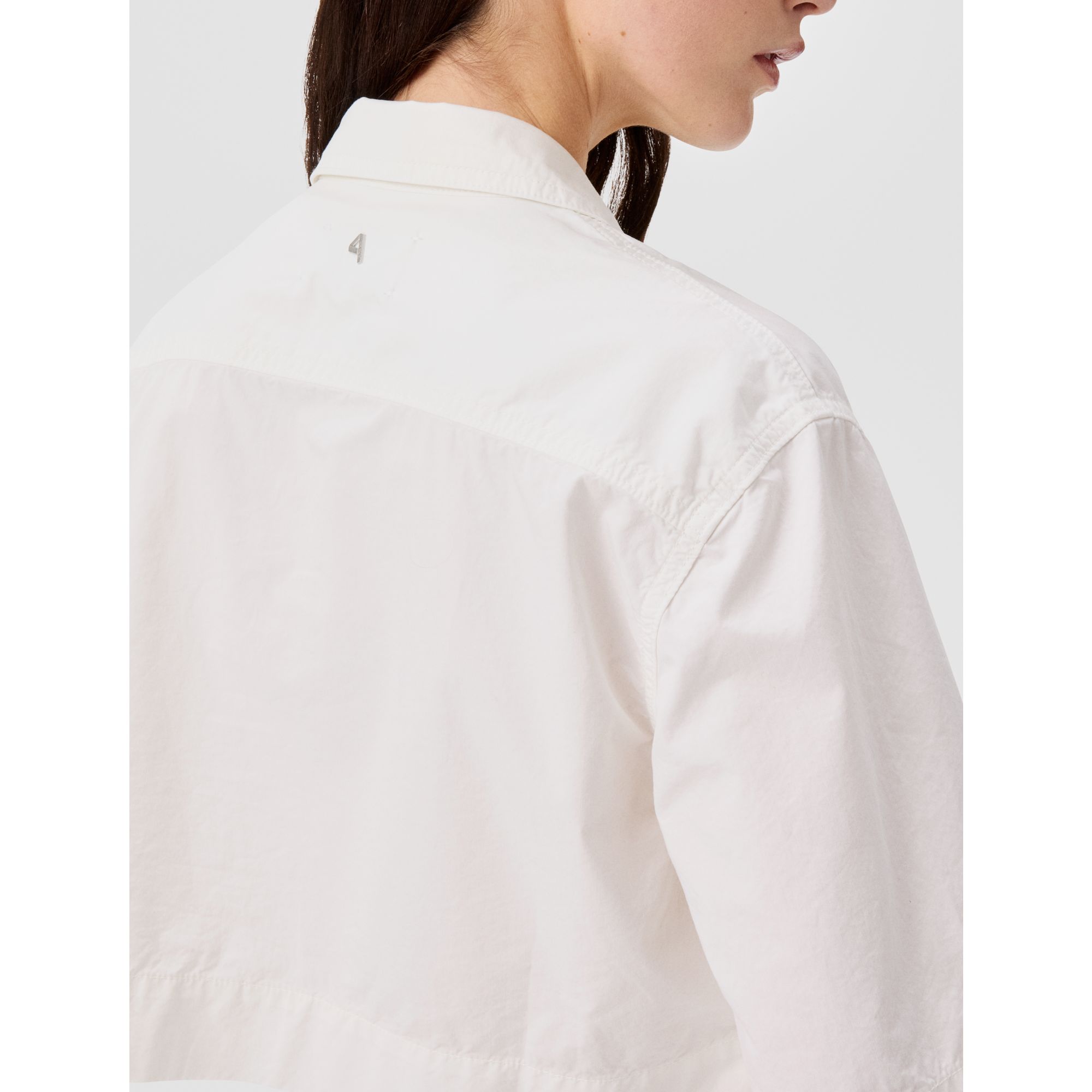 Jessie crop shirt reactive dyed