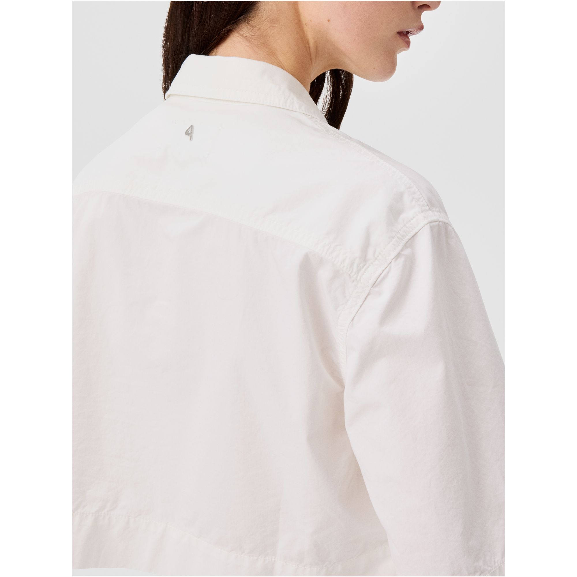 Jessie cropped cotton shirt