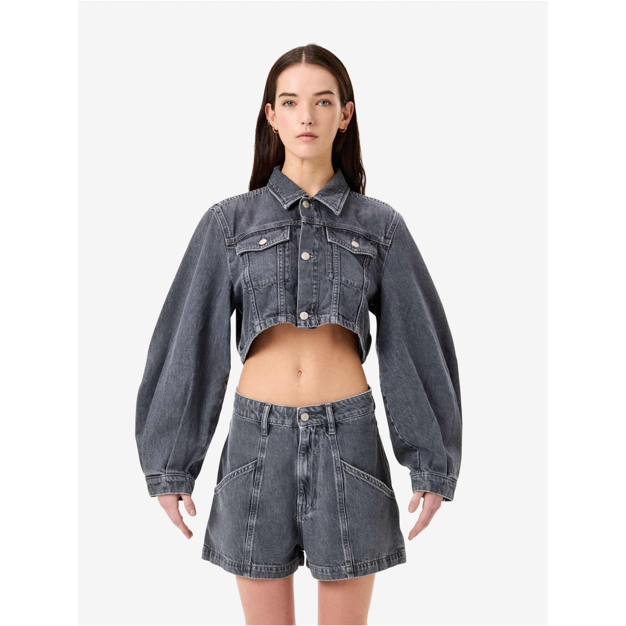 Minny cropped trucker jacket